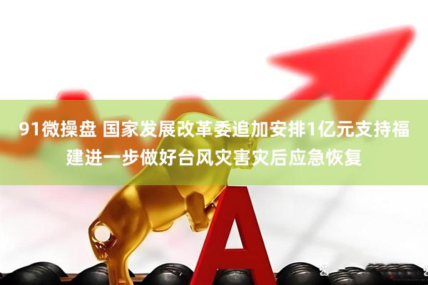 91微操盘 国家发展改革委追加安排1亿元支持福建进一步做好台风灾害灾后应急恢复